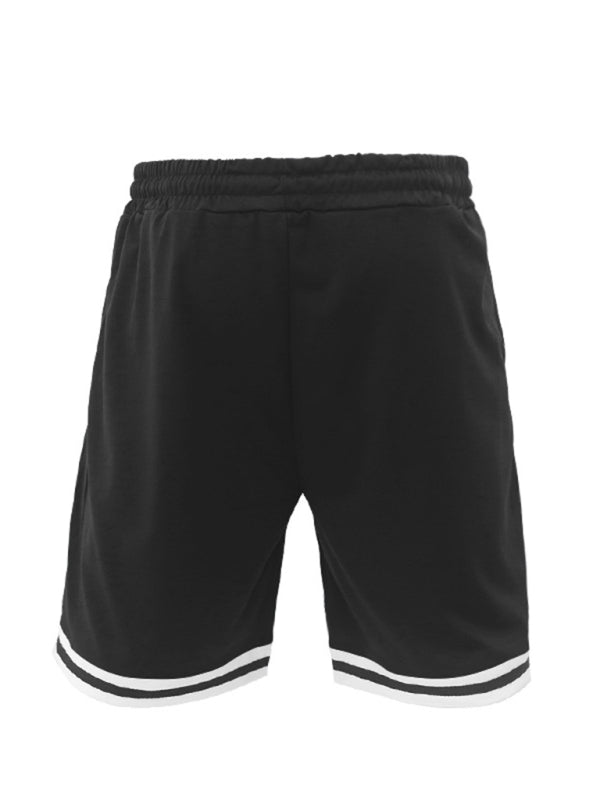 Men's lapel short -sleeved shorts two-piece sports casual set - 2 PCS. - K - 4 COLORS -