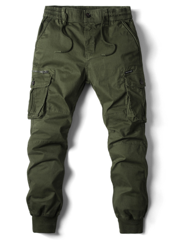 Men's casual solid color cargo pants - K - 8 COLORS -