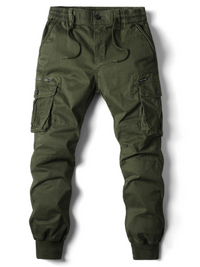 Thumbnail for Men's casual solid color cargo pants - K - 8 COLORS -