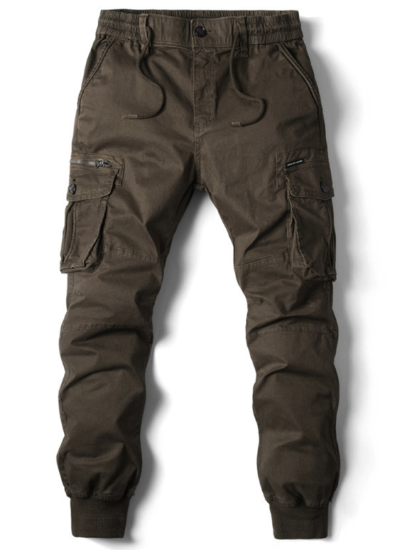 Men's casual solid color cargo pants - K - 8 COLORS -