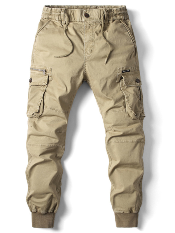 Men's casual solid color cargo pants - K - 8 COLORS -