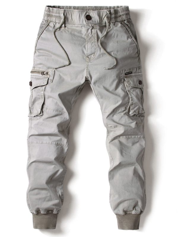 Men's casual solid color cargo pants - K - 8 COLORS -