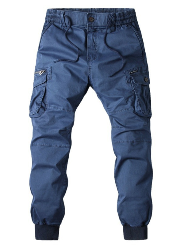 Men's casual solid color cargo pants - K - 8 COLORS -