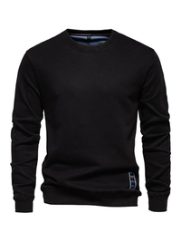 Thumbnail for Men's Loose Solid Color Round Neck Casual Long Sleeve Sweatshirt - K - 8 COLORS -