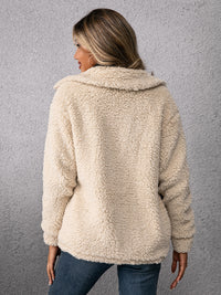 Thumbnail for Loose Casual Lapel Plush Jacket Lamb Fleece Coat - K - 1 COLOR -