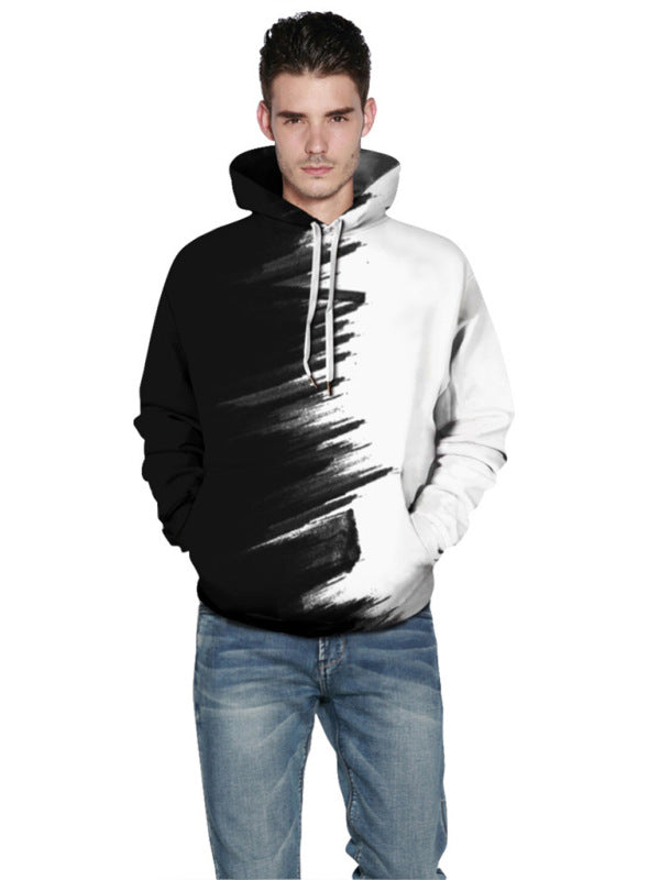 Men's Dropped Shoulder Knit Hoodie with Pocket - K - 1 COLOR -