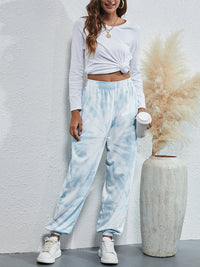 Thumbnail for Women's Casual Tie-Dye Elastic Waist Sweatpants - K - 6 COLORS -