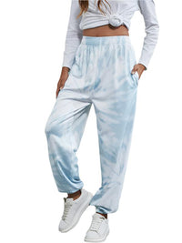 Thumbnail for Women's Casual Tie-Dye Elastic Waist Sweatpants - K - 6 COLORS -