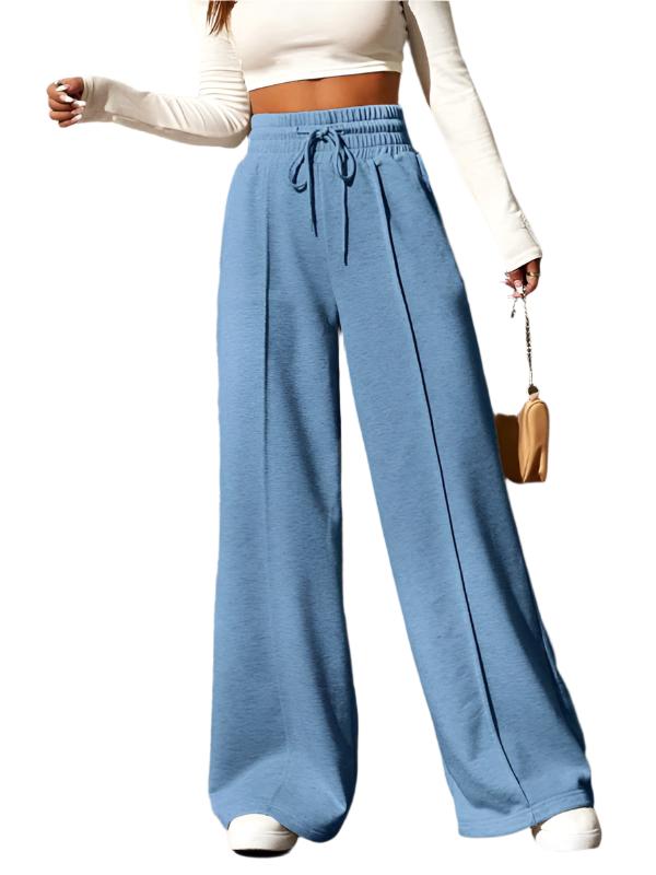 New straight leg loose sweatpants wide leg pants outdoor dance casual Pants - K - 6 COLORS -