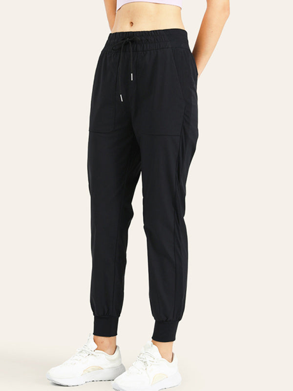 Women's quick-drying cool sweatpants drawstring - K - 4 COLORS -