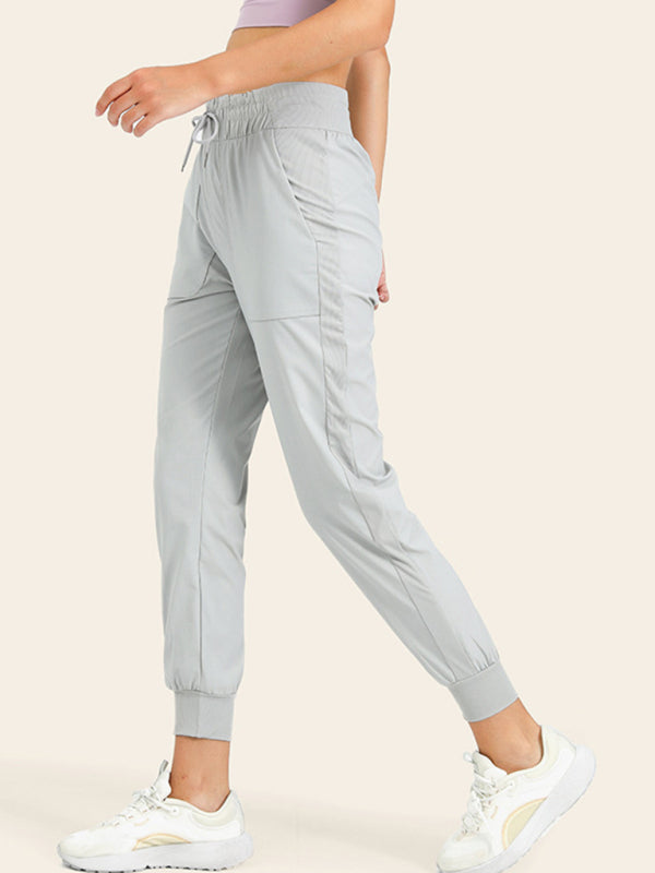 Women's quick-drying cool sweatpants drawstring - K - 4 COLORS -