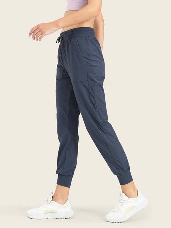 Women's quick-drying cool sweatpants drawstring - K - 4 COLORS -