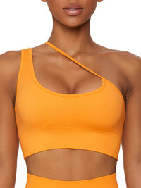 Thumbnail for New seamless solid color knitted high elastic sports bra - K - 3 COLORS -