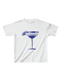 Thumbnail for Women's New Cocktail Round Neck Letter Printed Short Sleeve T-Shirt - K - 2 COLORS -