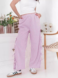 Thumbnail for Fashion women's plaid strappy casual trousers - K - 4 COLORS -