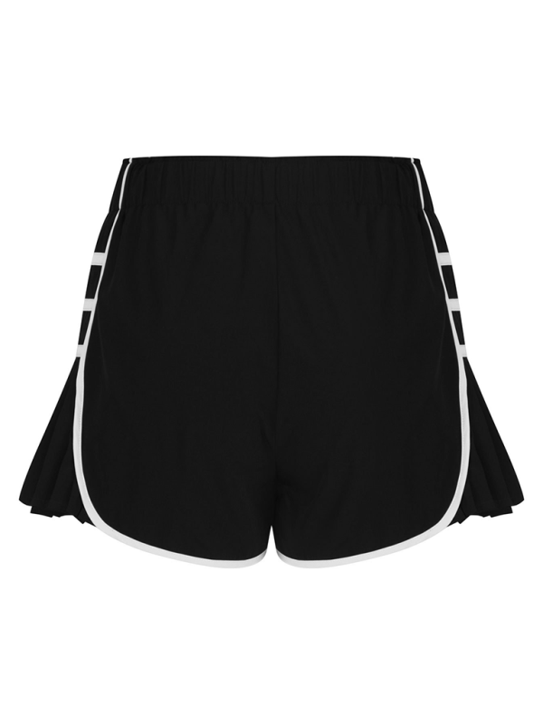 Ladies new style sports quick-drying pleated shorts - K - 6 COLORS -