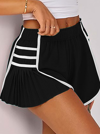 Thumbnail for Ladies new style sports quick-drying pleated shorts - K - 6 COLORS -