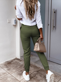 Thumbnail for Casual Cropped Pants - K - 1 COLOR -