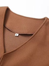 Thumbnail for Scarf collar long sleeve casual Jacket - K - 1 COLOR -