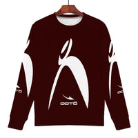 Thumbnail for OOTO - BIG STEPPIN GLYPHIC - WT/DKRD - D85 Men's All Over Print Sweatshirt - 1 COLOR -