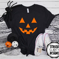 Thumbnail for Women Halloween Pumpkin Print Knit Top