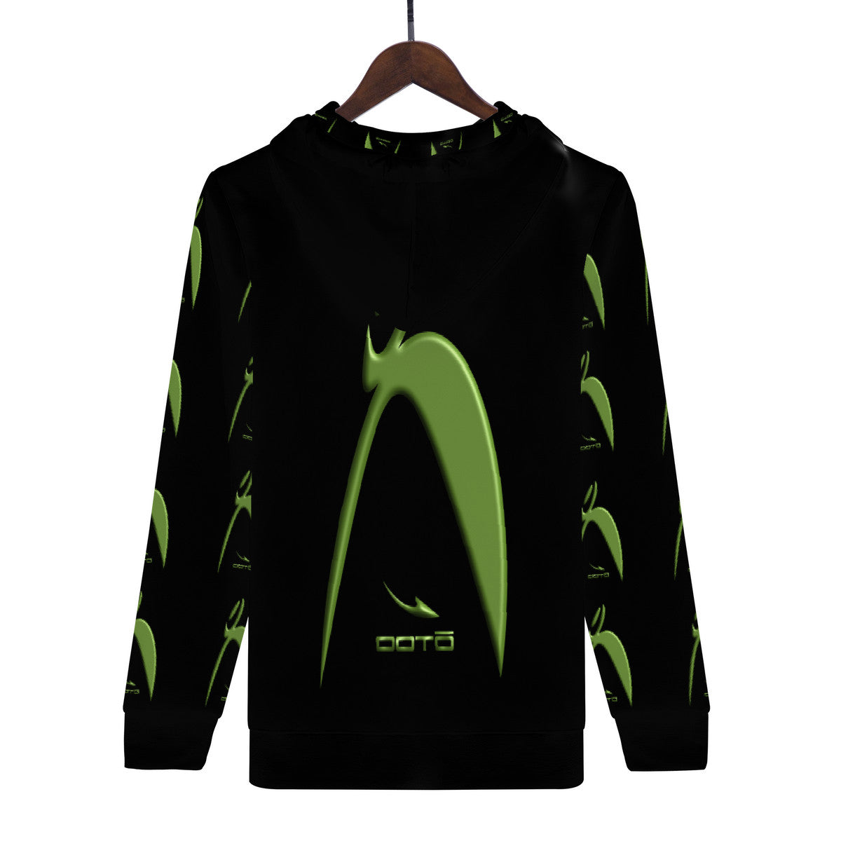 OOTO - GLYPHIC BIG STEPIIN EN LIME LG & MULTI - D55 Men's Hoodie - 1 COLOR -