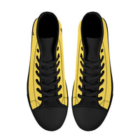 Thumbnail for GLYPHIC BIG STEPPIN INTERNATIONAL - D25 High-Top Canvas Shoes - Mens or Womens - Black soles - 1 COLOR -