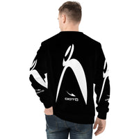 Thumbnail for OOTO - BIG STEPPIN GLYPHIC - WT/BK - D85 Men's All Over Print Sweatshirt - 1 COLOR -