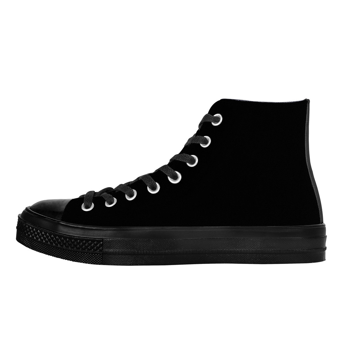 OOTO - DASH EN STRETCH ON BLACK - SF_D71 High Top Canvas Shoes - Black sole - Mens & Women - 1 COLOR -