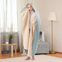 Thumbnail for OOTO - YOUNG SWISS WOMAN X ARTIST UNKNOWN / CIRCA 1800 - SF_F15 Hooded Blanket - 2 SIZES -