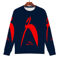 Thumbnail for OOTO - BIG STEPPIN GLYPHIC - RD/NVYBL - D85 Men's All Over Print Sweatshirt - 1 COLOR -