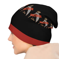 Thumbnail for ITEM 3.) FOUNDER - CROWNED BIG STEPPIN GLYPHIC - HC_T7 Adult Fashion Knitted Beanie - 1 COLOR -