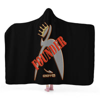 Thumbnail for Item 43.) FOUNDER - CROWNED BIG STEPPIN GLYPHIC - SF_F15 Hooded Blanket - GET LARGE NO EXTRA COST! - 1 COLOR - 2 SIZES -