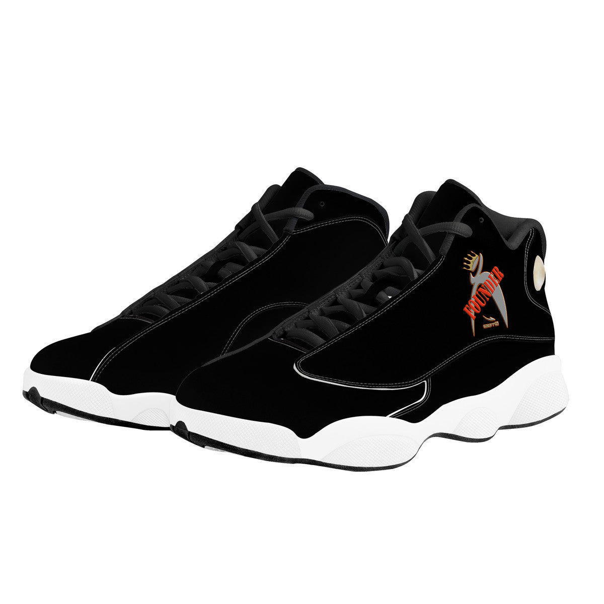 ITEM 25.) FOUNDER - CROWNED BIG STEPPIN GLYPHIC - SF_D89 Basketball Shoes - Men sizes 5-14 or Women sizes 5.5-12 - 1 COLOR -