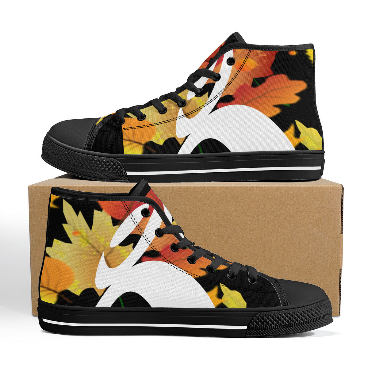 MO OCT NOV 2024 FWS High-Top Canvas Shoes With Customized Tongue - Black soles - 1 COLOR -