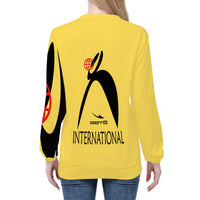 Thumbnail for GLYPHIC BIG STEPPIN INTERNATIONAL - D84 Women's All Over Print Sweatshirt - 1 COLOR -