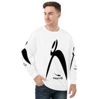 Thumbnail for OOTO - BIG STEPPIN GLYPHIC - BL/WT - D85 Men's All Over Print Sweatshirt - 1 COLOR -