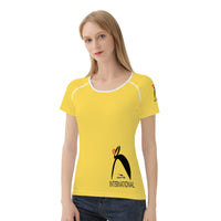 Thumbnail for GLYPHIC BIG STEPPIN INTERNATIONAL - D65 Women's All-Over Print T shirt - 1 COLOR -