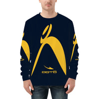 Thumbnail for OOTO - BIG STEPPIN GLYPHIC - MZ/DKBL - D85 Men's All Over Print Sweatshirt - 1 COLOR -