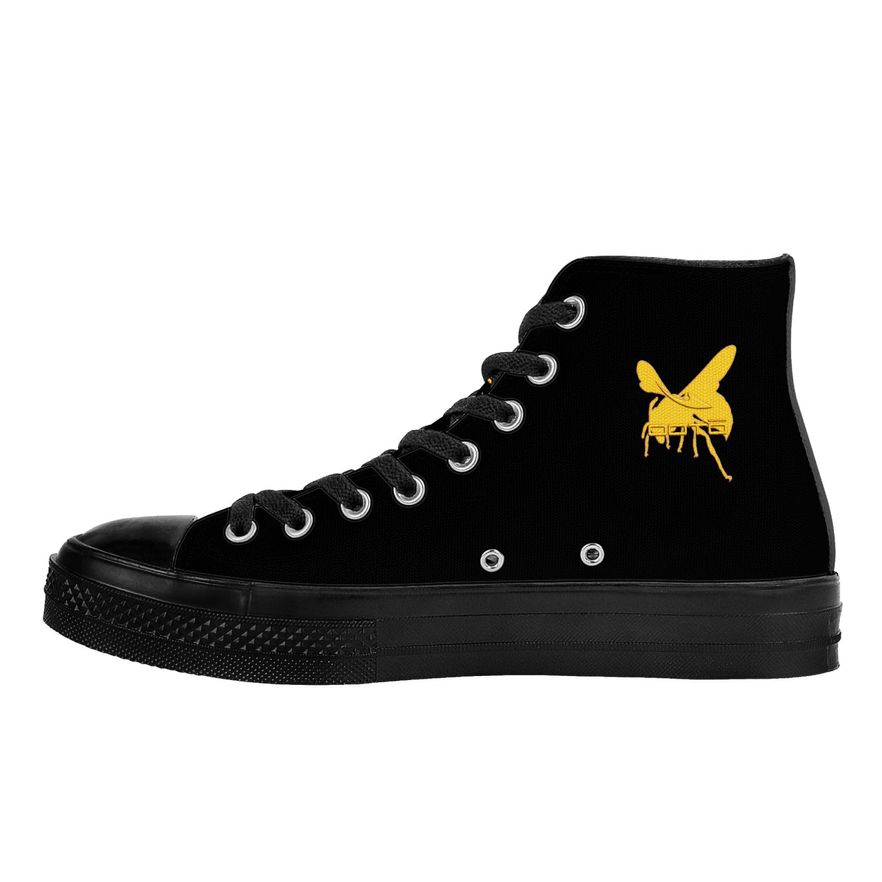 OOTO - DASH AND HORNET - SF_D71 High Top Canvas Shoes - Black soles - 1 COLOR -