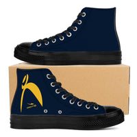 Thumbnail for STRETCHED BIG STEPPIN GLYPHIC EN MAIZE - SF_D71 High Top Canvas Shoes - Black soles - 1 COLOR -