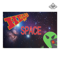 Thumbnail for OOTO - AL POSTCARD SELFIE - HELLO FROM SPACE - PUZZLE_H2 Chipboard Jigsaw Puzzle (1000-Piece) -