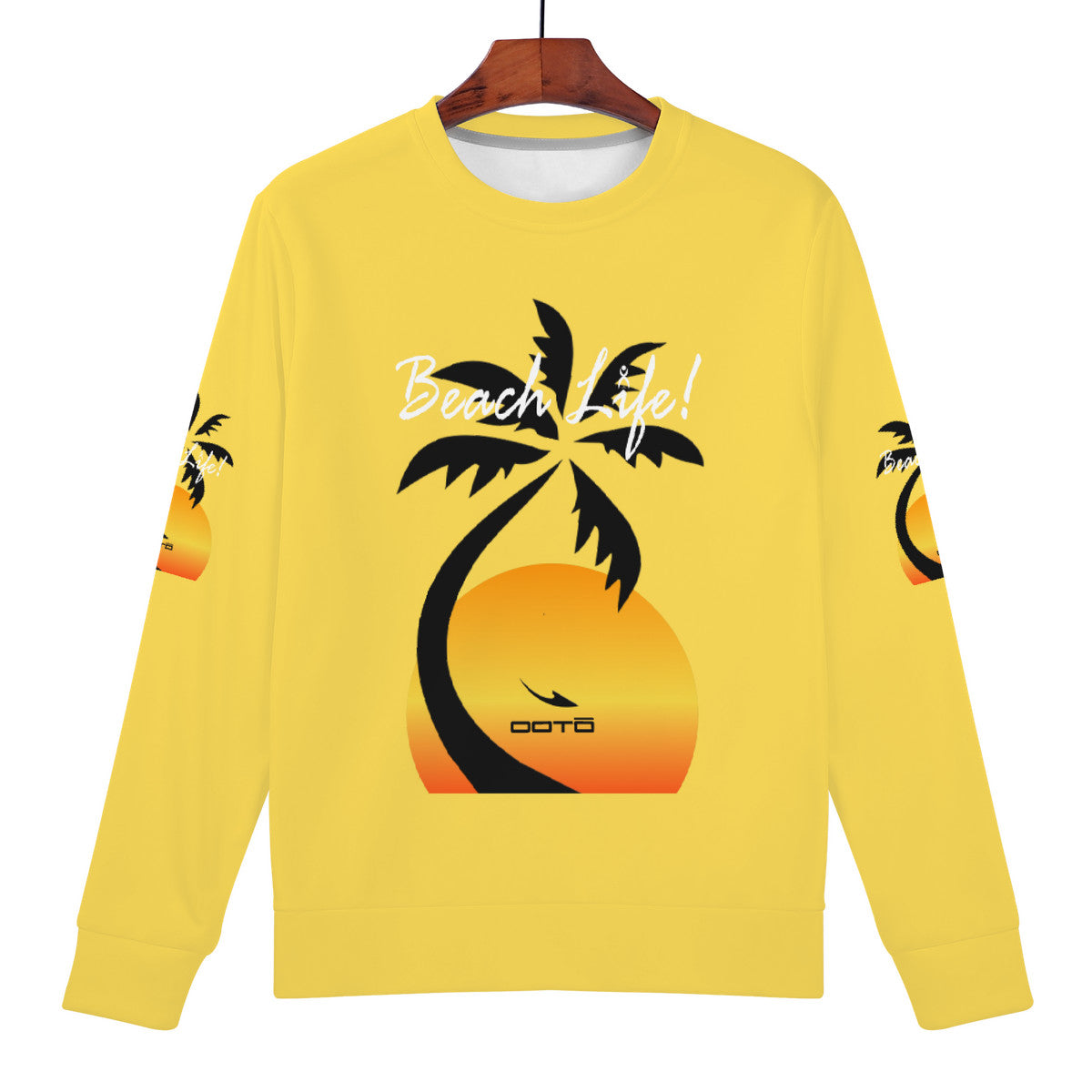 OOTO - BEACH LIFE! - D84 Women's All Over Print Sweatshirt - COOL DAYS & NIGHT TIME - 1 COLOR -