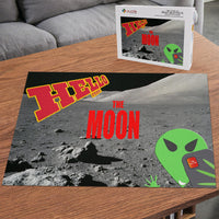 Thumbnail for OOTO - AL POSTCARD SELFIE - HELLO FROM THE MOON - PUZZLE_H2 Chipboard Jigsaw Puzzle (1000-Piece) -