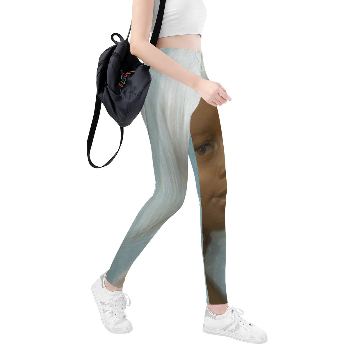 OOTO - YOUNG SWISS WOMAN X ARTIST UNKNOWN / CIRCA 1800 - D48 All-Over Print Yoga Leggings - 1 COLOR -