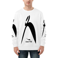 Thumbnail for OOTO - BIG STEPPIN GLYPHIC - BL/WT - D85 Men's All Over Print Sweatshirt - 1 COLOR -