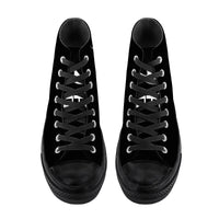 Thumbnail for OOTO - DASH EN STRETCH ON BLACK - SF_D71 High Top Canvas Shoes - Black sole - Mens & Women - 1 COLOR -