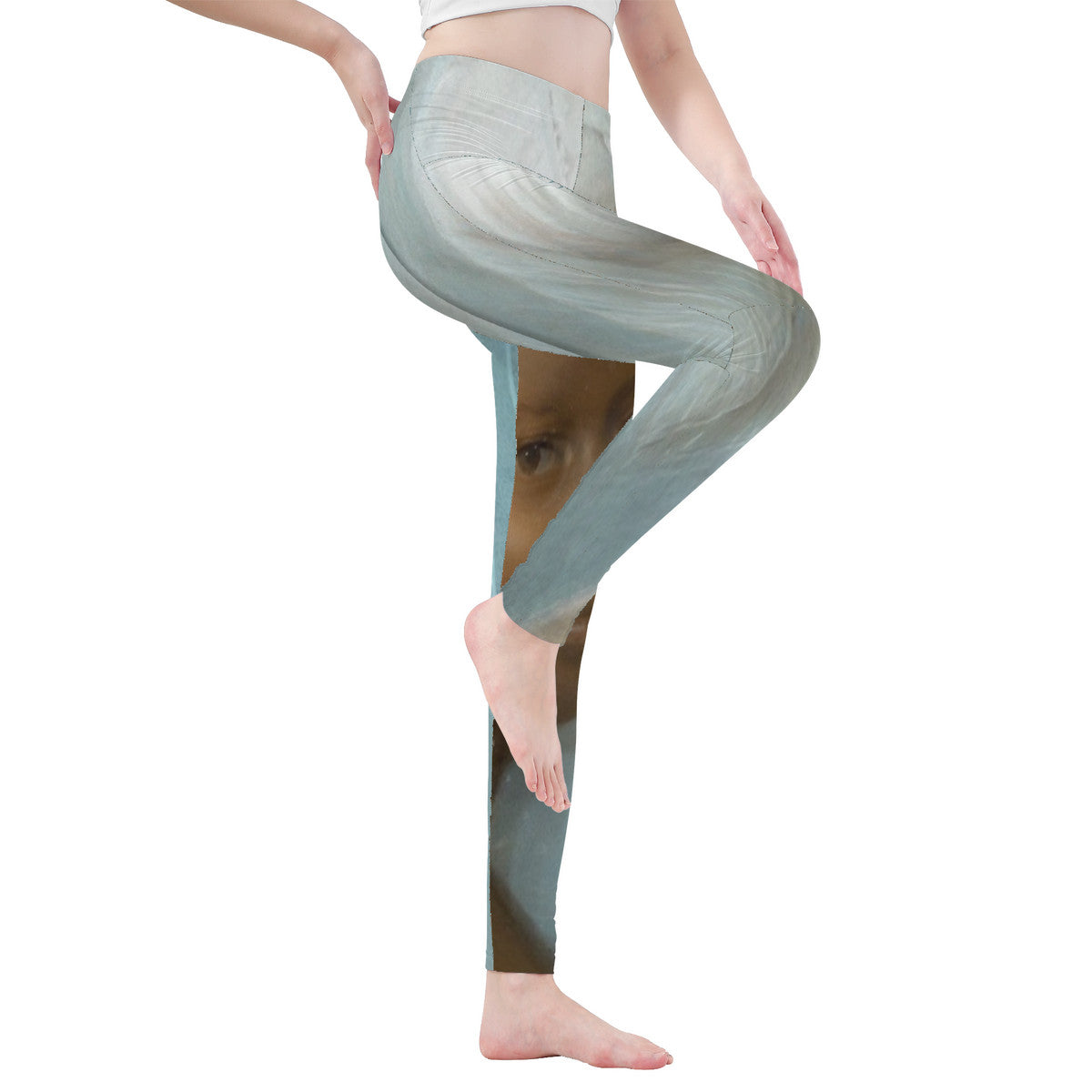 OOTO - YOUNG SWISS WOMAN X ARTIST UNKNOWN / CIRCA 1800 - D48 All-Over Print Yoga Leggings - 1 COLOR -