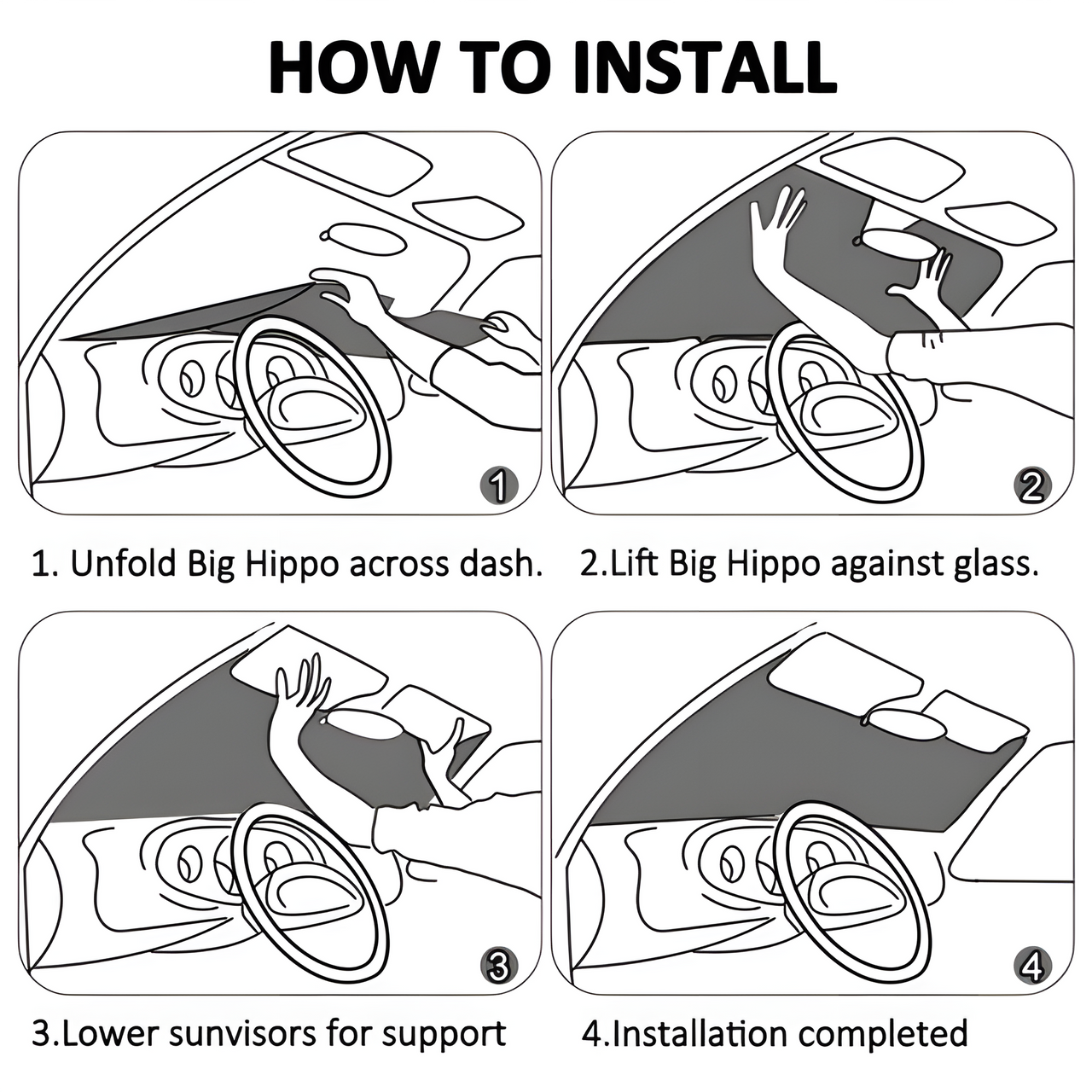 OOTO - REPTILES EYE - HC_T36 Car Windshield Sunshade (multi-size) - 2 SIZES - 1 COLOR -