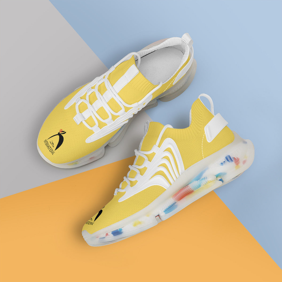 GLYPHIC BIG STEPPIN INTERNATIONAL - SF_S35 Air Max React Sneakers - White soles - 1 COLOR -